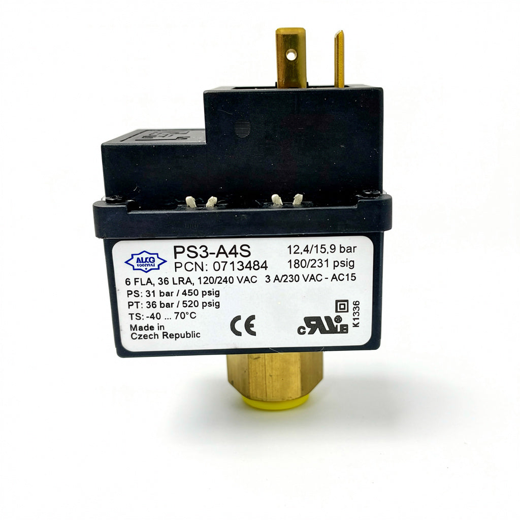 ALCO PS3-A4S Pressure Switch, 12.4/15.9 bar, PCN 0713484