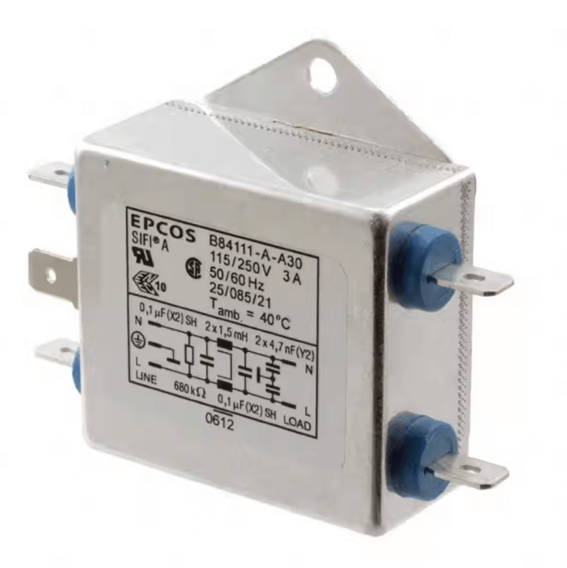 TDK B84111A0000A030 EMC Power Line Filter - 3A 250V SIFI-A - Technical Specification View