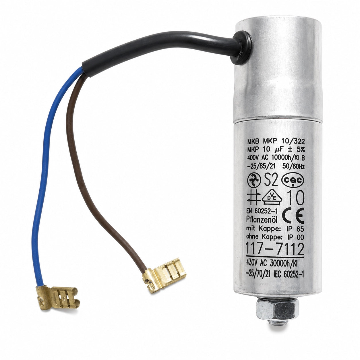 HYDRA MKB MKP 10/322 AC Capacitor, 10 µF ±5%, 400/430 VAC