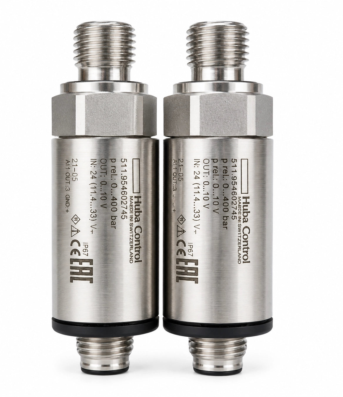 Huba Control 511.954602745 Pressure Transmitter, 0-400 bar, 0-10 V