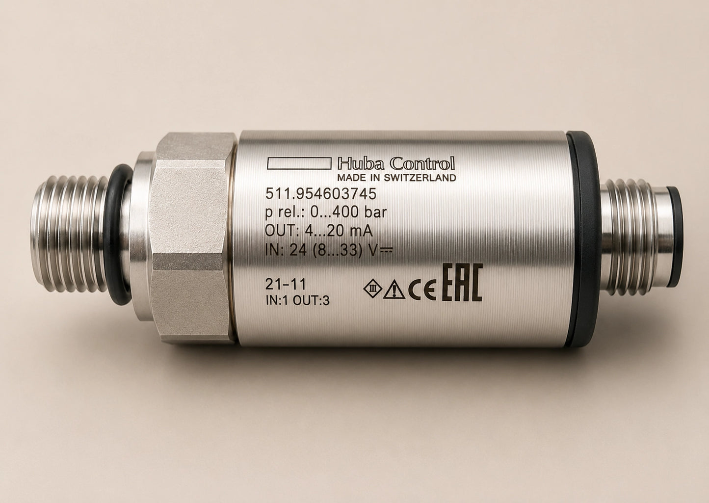 Huba Control 511.954603745 0-400Bar 4-20mA Pressure Sensor Transmitter