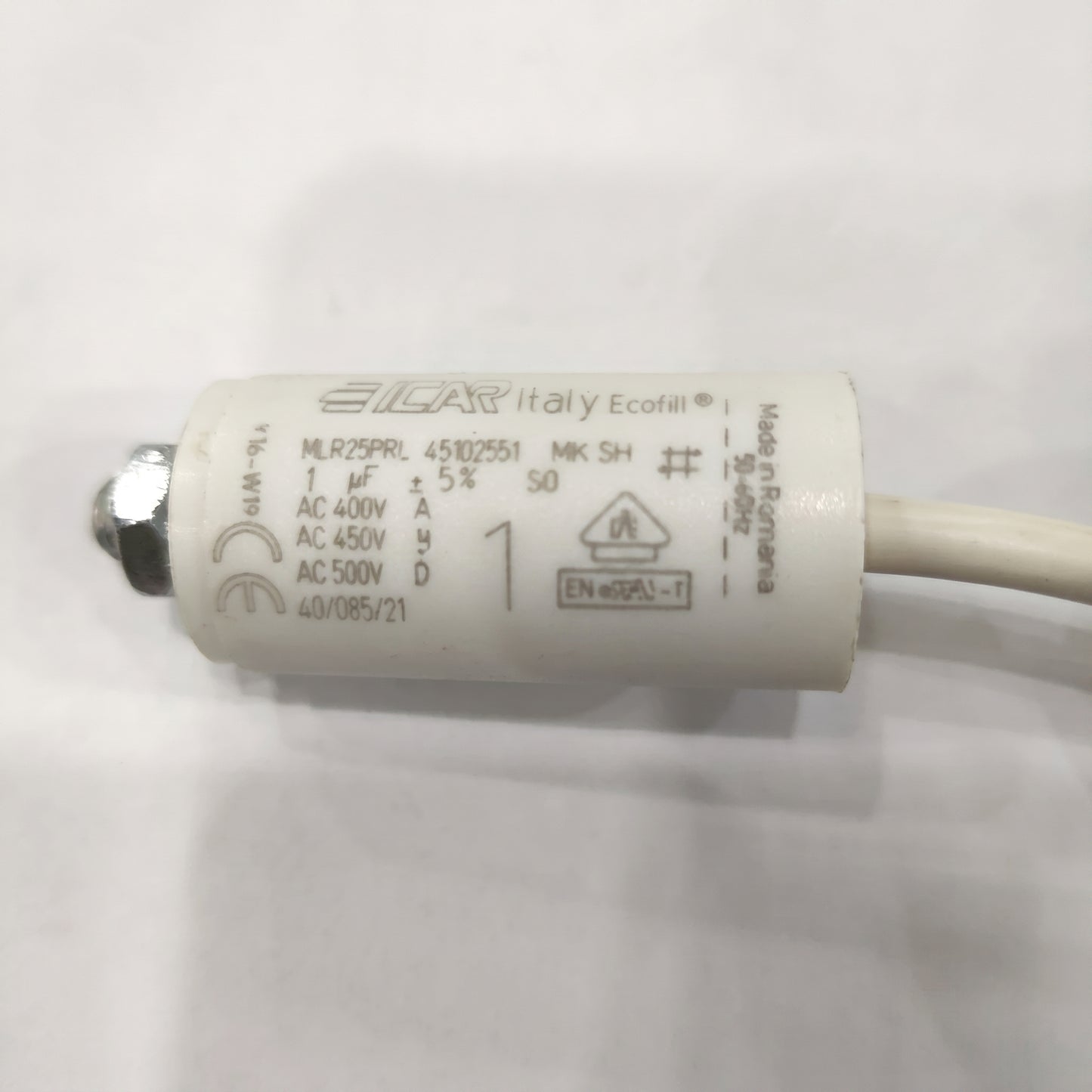 ICAR MLR25PRL45302551 Motor Run Capacitor - 3uF 400V - Front View