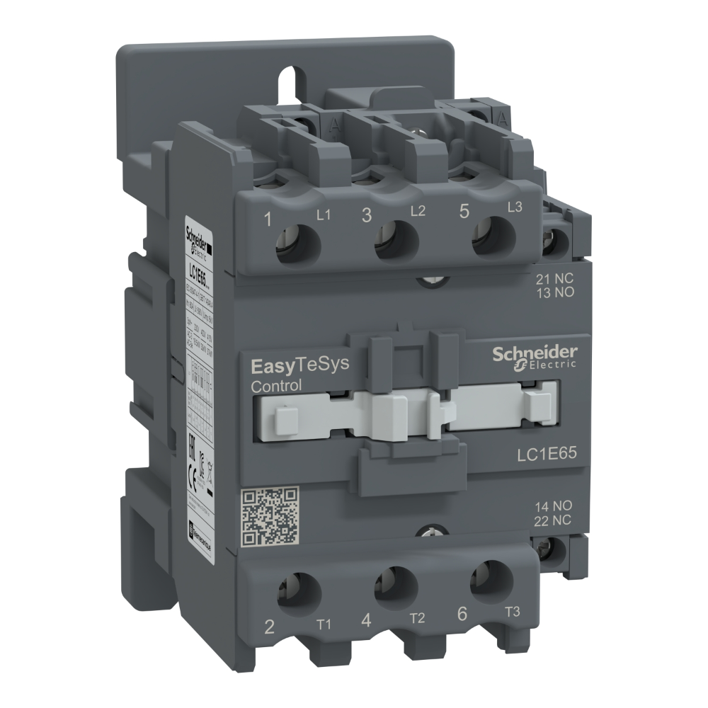 Schneider LC1N65 Contactor EasyPact D3N 65A 3-Pole 1NO+1NC - Industrial Power Switch View