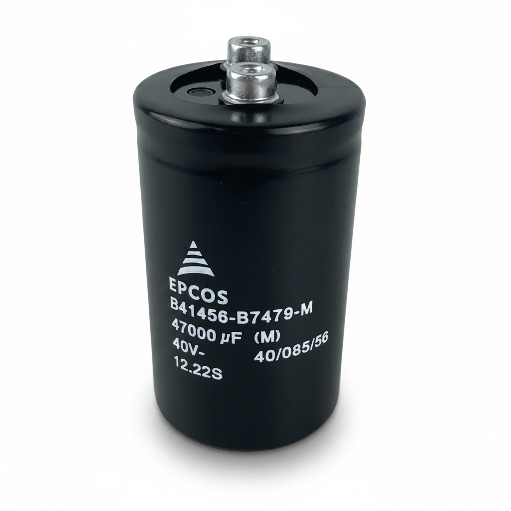 EPCOS B41456-B7479-M Aluminum Electrolytic Capacitor - 47000µF 40V - Perspective View