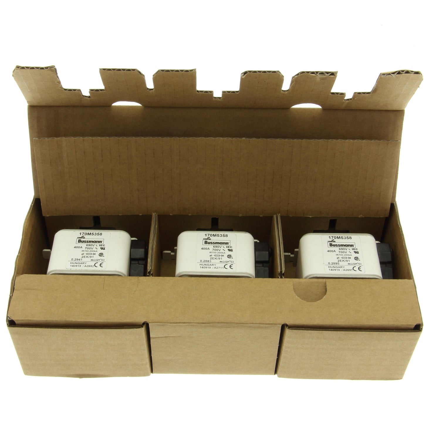 Bussmann 170M5358 3pcs Bussmann 170M5358 400A 690V Fuses