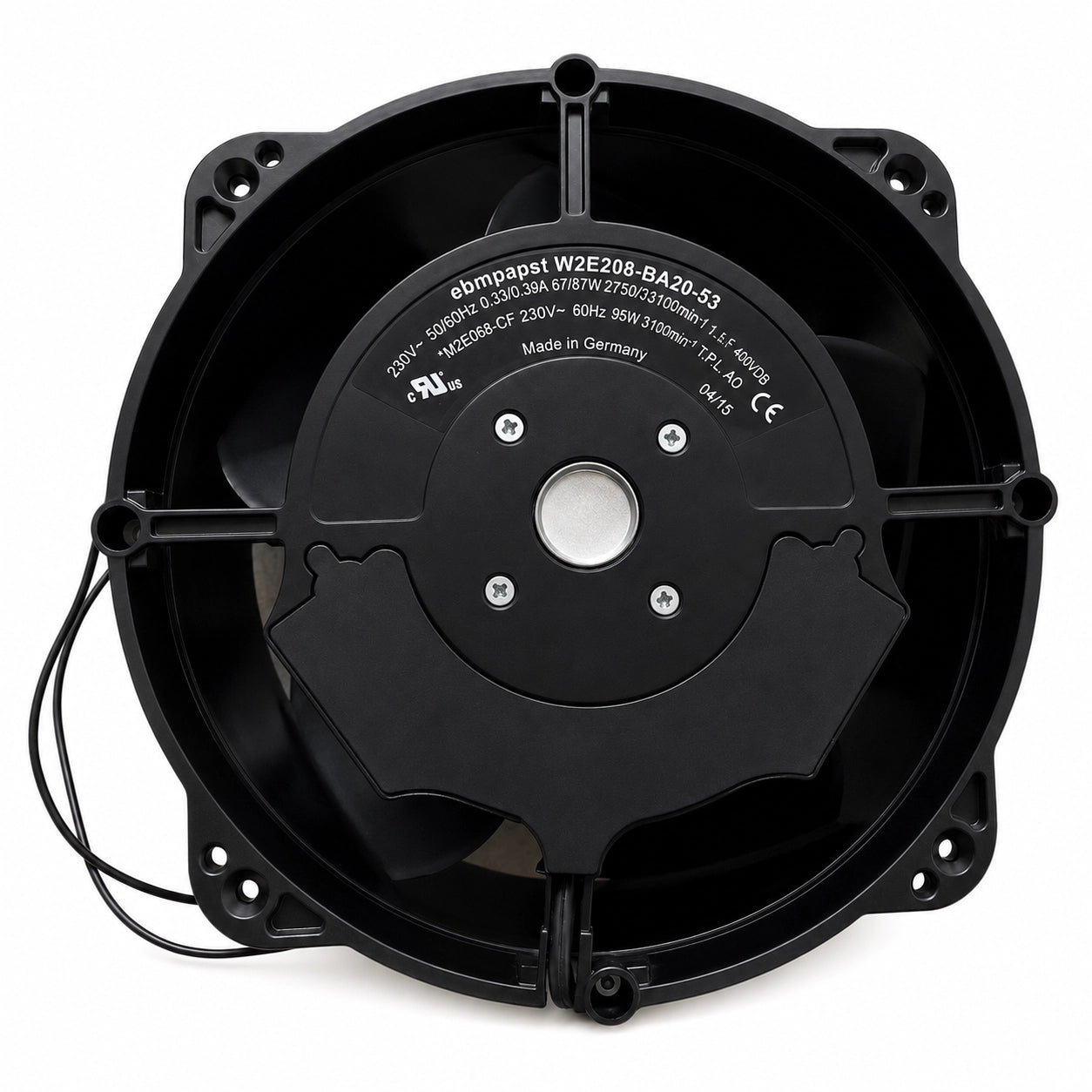ebm-papst W2E208-BA20-53 Axial Cooling Fan, 230 V AC, 2750/3100 rpm