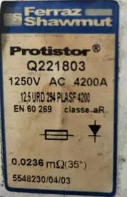 Ferraz Shawmut Ferraz Shawmut 13,5URD294PLAF3800 Fuses (6 pieces)
