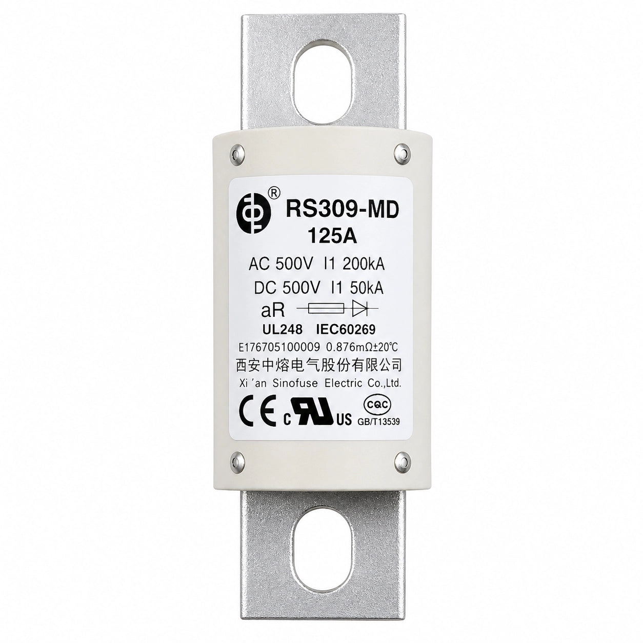 SINOFUSE RS309-MD-60A High-Speed Fuse - 60A AC/DC 500V - Product Image