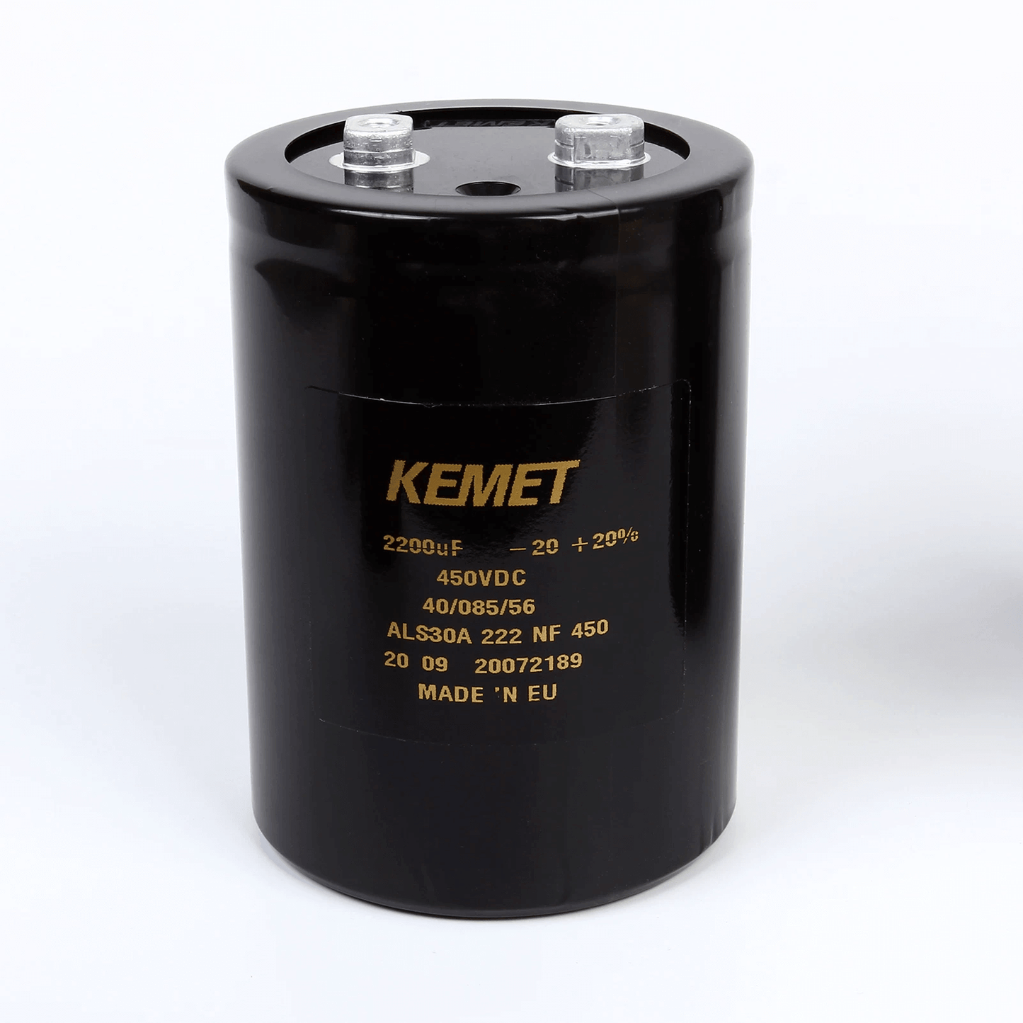 KEMET ALS30A222NF450 Aluminum Electrolytic Capacitor - 2200uF 450V - Technical Specification View