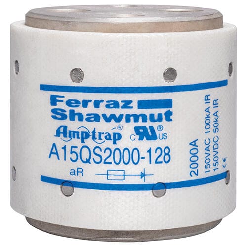 Mersen A15QS2000-128 High Speed Fuse - 2000A 150V - Dimension Figure 4 View