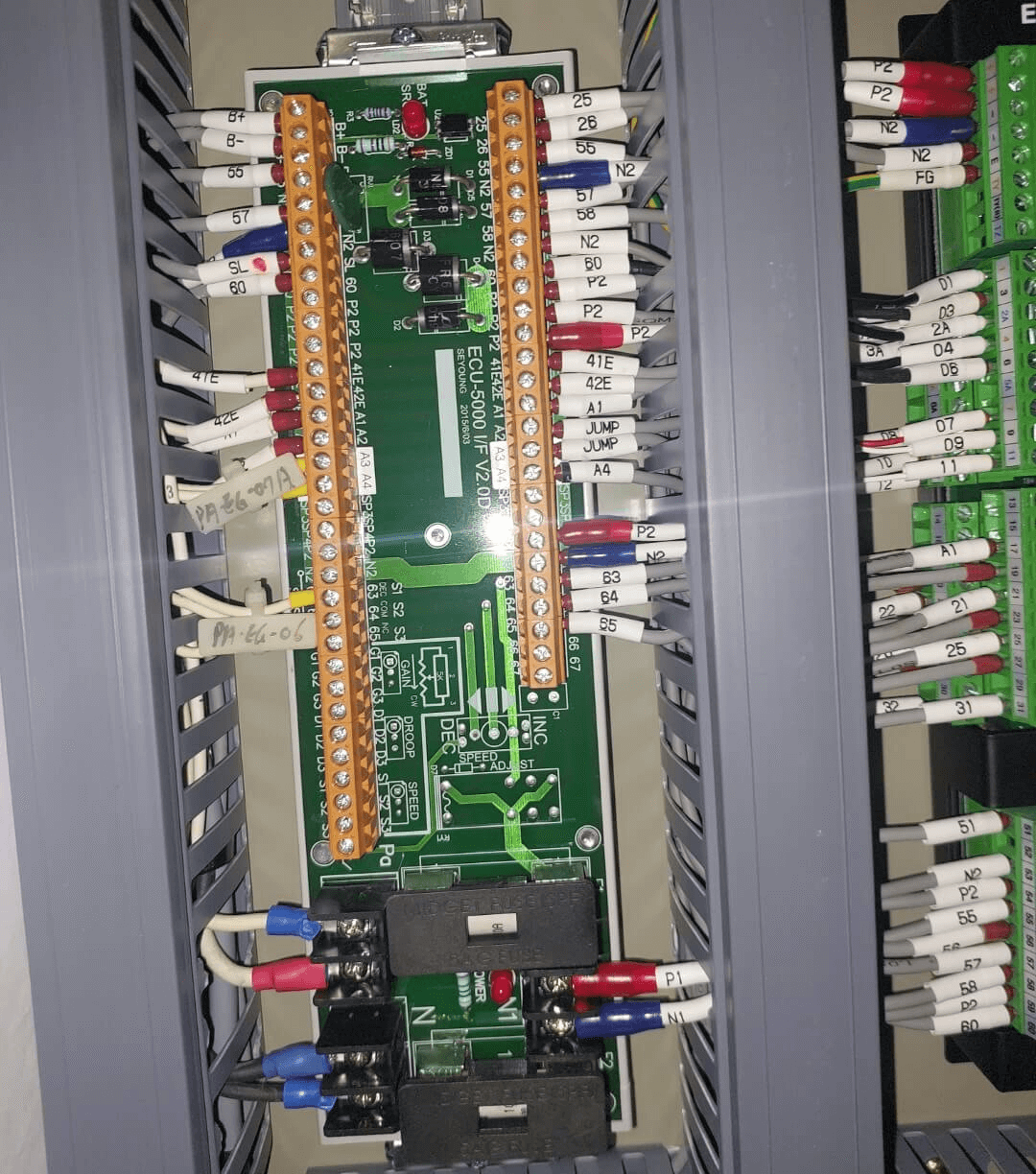 Seyoung Seyoung ECU-5000 I/F V2.0D Engine Interface Board, Generator Control Terminal Module with Speed Adjustment - Marine Grade