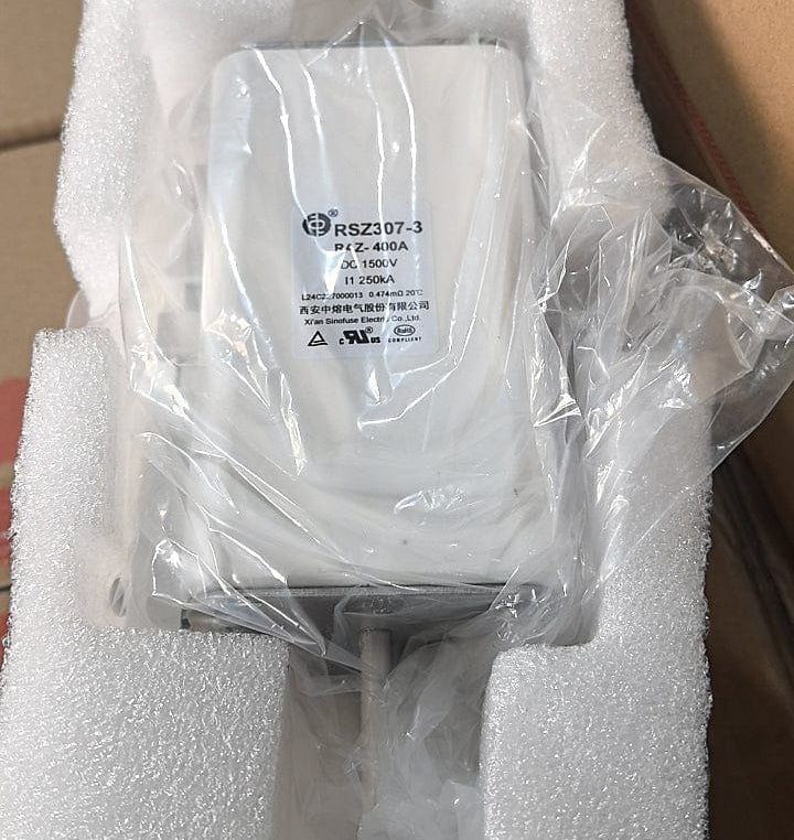 SINOFUSE RSZ307-3-RAZ-350A1500V High-Speed Fuse - 1500VDC 350A - Dimensional Drawing and Mounting Detail
