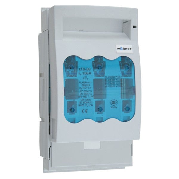 Wohner Wohner NH FUSE-SWITCH-DISCONNECTOR SIZE 00, 160 A (33200) ( fixed installation )