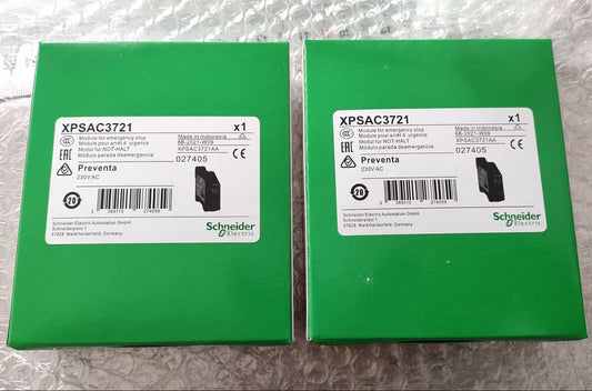 Schneider Electric XPSAC3721 Preventa Safety Module - SILCL 3 Emergency Stop - Front Isometric View
