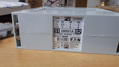 Eaton 741F0038 HF6 Current Transformer, 2500/1 A, 30VA Class 0.5, 0.72kV