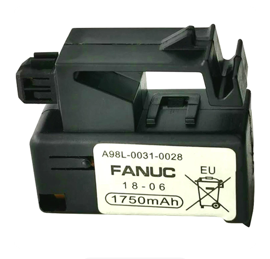 FANUC A98L-0031-0028 CNC System Backup Battery, 3V, 1750mAh
