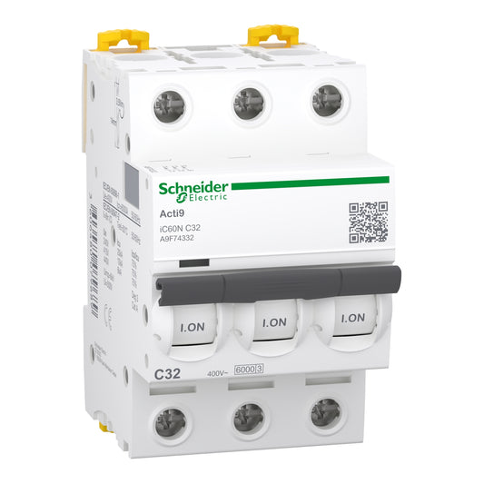 Schneider Electric Acti9 iC60N 2P C-Curve Miniature Circuit Breaker
