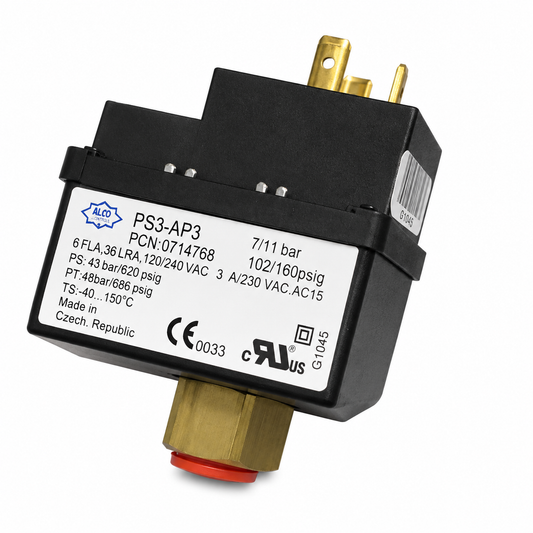 ALCO Controls PS3-AP3 / 0714768 Pressure Switch, 7/11 bar, 120/240 VAC