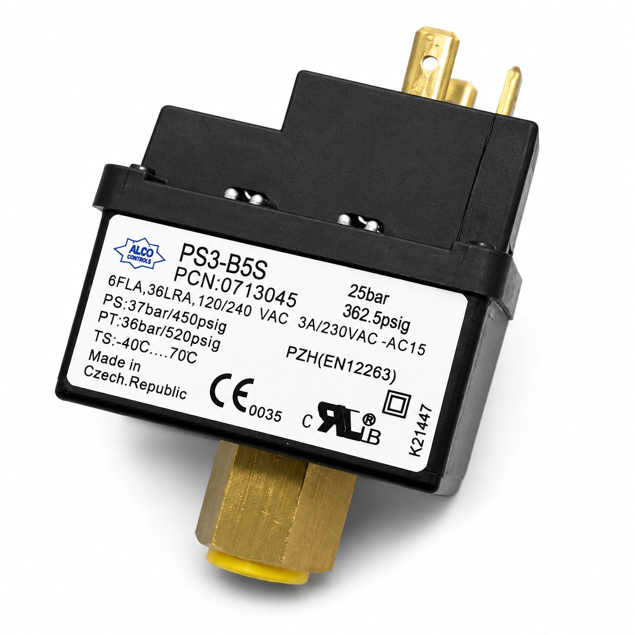 ALCO Controls PS3-B5S / 0713045 Pressure Switch, 25 bar, 120/240 VAC
