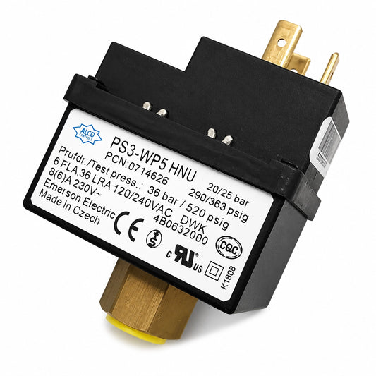 ALCO Controls PS3-WP5 HNU / 0714626 Pressure Switch, 20/25 bar, 120/240 VAC