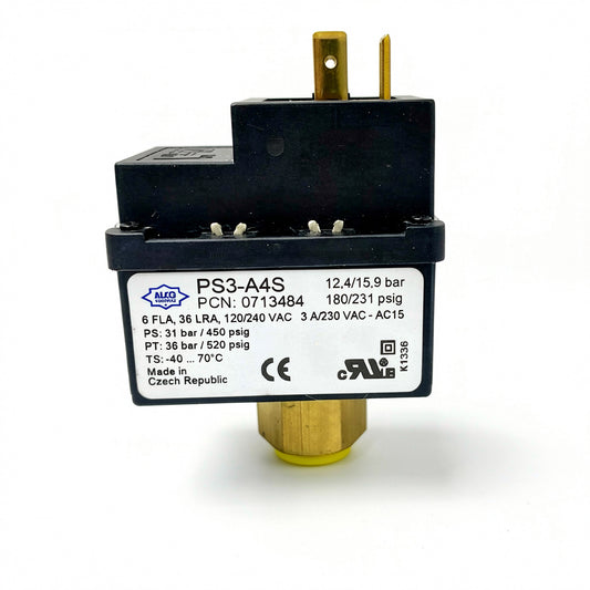 ALCO PS3-A4S Pressure Switch, 12.4/15.9 bar, PCN 0713484