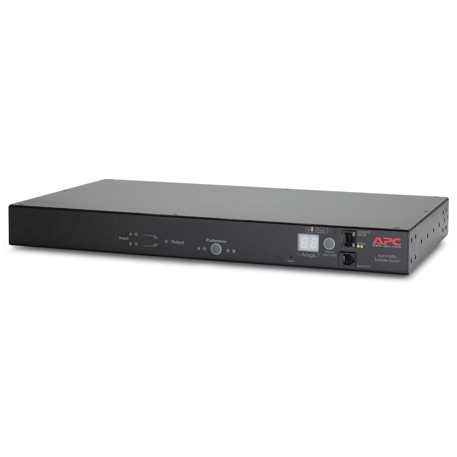 Schneider Electric AP7723 Rack ATS - 1U 20A C20 IN to C13/C19 OUT - Main Product View