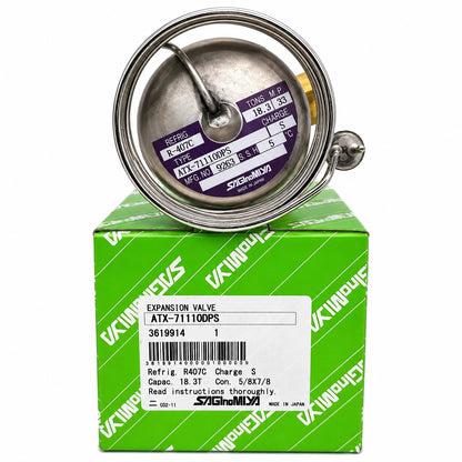 Saginomiya ATX Series Thermostatic Expansion Valves, R22/R404A/R407C, External Equalizer