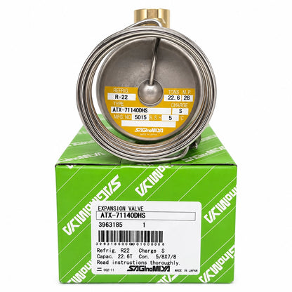 Saginomiya ATX Series Thermostatic Expansion Valves, R22/R404A/R407C, External Equalizer