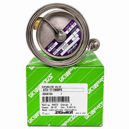 Saginomiya ATX Series Thermostatic Expansion Valves, R22/R404A/R407C, External Equalizer
