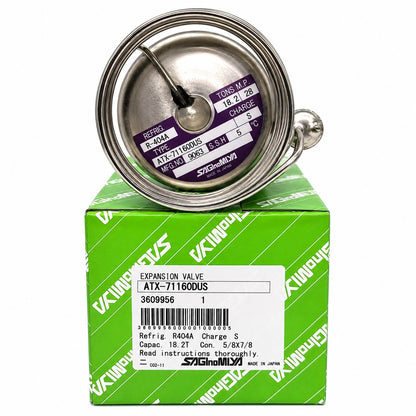 Saginomiya ATX Series Thermostatic Expansion Valves, R22/R404A/R407C, External Equalizer