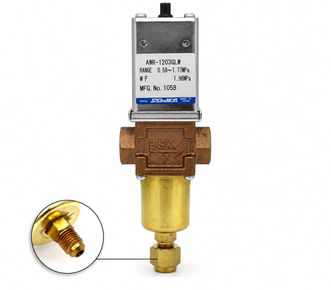 Saginomiya AWR-1203GLW–5020FLWH Water Regulating Valves, 3/8–2 in