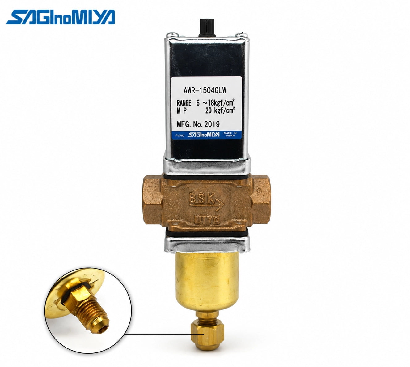 Saginomiya AWR-1203GLW–5020FLWH Water Regulating Valves, 3/8–2 in