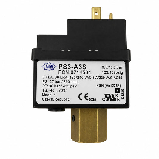 Alco Controls PS3-A3S / 0714534 Pressure Control, 8.5/10.5 bar, 27 bar PS