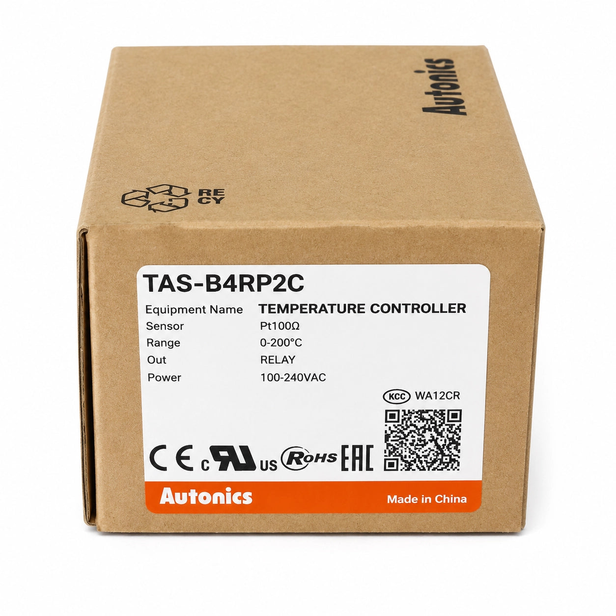 Autonics TAS-B4RP2C PID Temperature Controller, DPt100Ω, 0-200°C