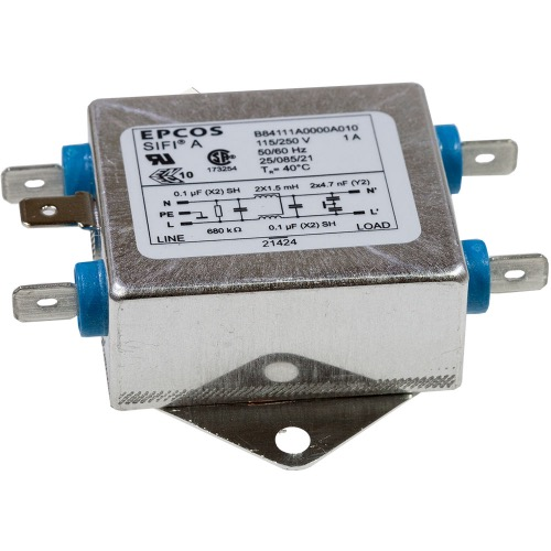 TDK EPCOS B84111A0000A010 EMC Filter - 1A 250V SIFI-A Series - Technical Specifications View
