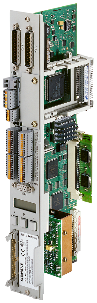 Siemens 6SN1118-0NH01-0AA1 SIMODRIVE 611 2-Axis Control Block - Sin/Cos EnDat - Front View