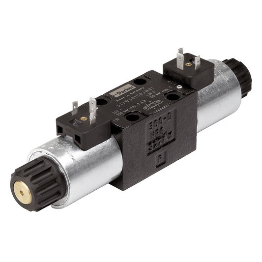 Parker D1VW021CNJW91 D1VW Series Directional Control Valve, 3/4-Way, Solenoid Controlled, NFPA D03
