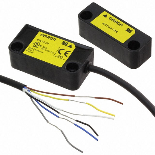 Omron D40Z-1C5 / 74Y6318 D40Z Series Non-Contact Safety Interlock Switch, SPST-NO, IP67