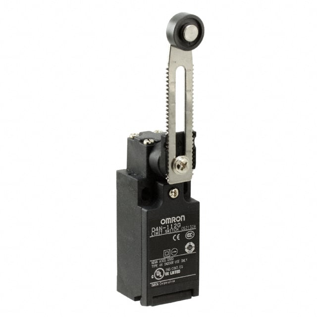 OMRON D4N-112G Safety Limit Switch, 1NC/1NO, IP67 Protection, Adjustable Roller Lever