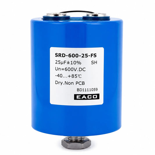 EACO SRD-600-25-FS Capacitor, 25 µF ±10%, 600 VDC, -40 to +85 °C