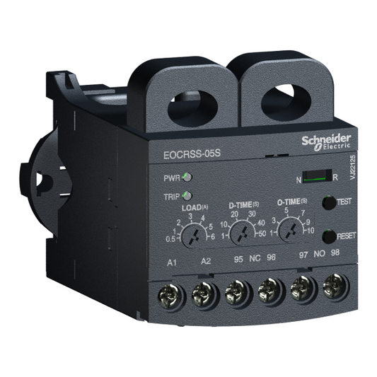 Schneider Electric EOCRDS3-60S Electronic Overcurrent Relay - 5 to 60 A Protection Range - Front View