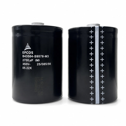 EPCOS B43564-S9578-M3 Capacitor - 2700 µF 350 V- - Front View