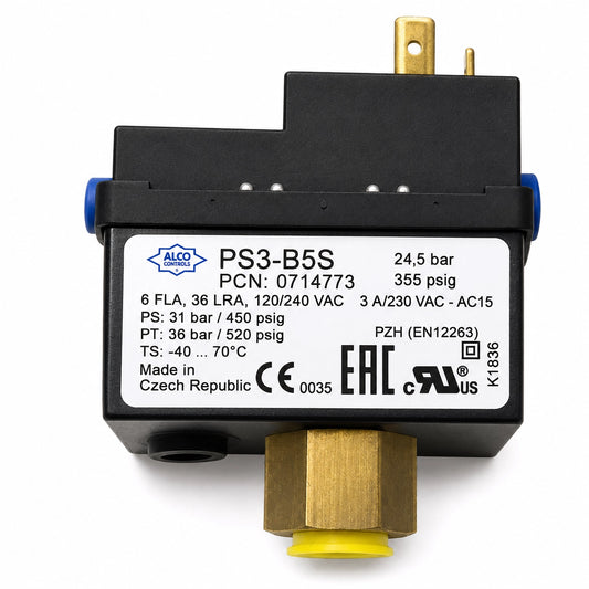 Emerson ALCO PS3-B5S Pressure Control Switch, 24.5 bar High Pressure, 0714773