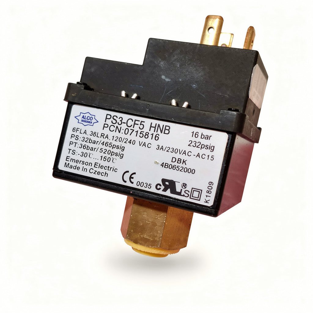 Emerson ALCO PS3-CF5 HNB / 0715816 PS3 Series Pressure Switch, 16 bar, 120/240 VAC