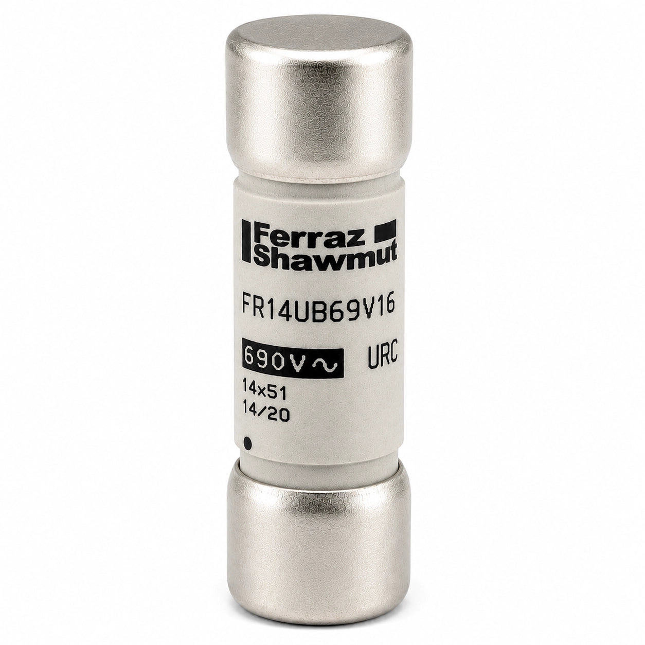 Ferraz Shawmut FR14UB69V16 Semiconductor Fuse, 16 A, 690 VAC
