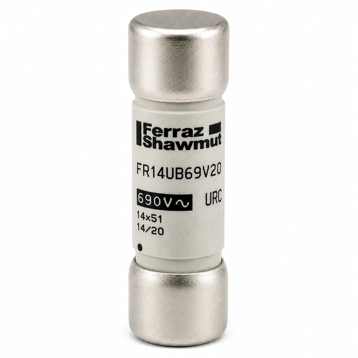 Ferraz Shawmut FR14UB69V20 Semiconductor Fuse, 20 A, 690 VAC