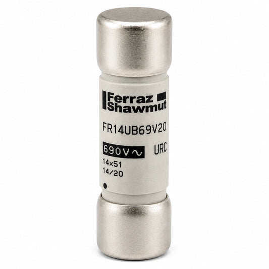 Ferraz Shawmut FR14UB69V20 Semiconductor Fuse, 20 A, 690 VAC