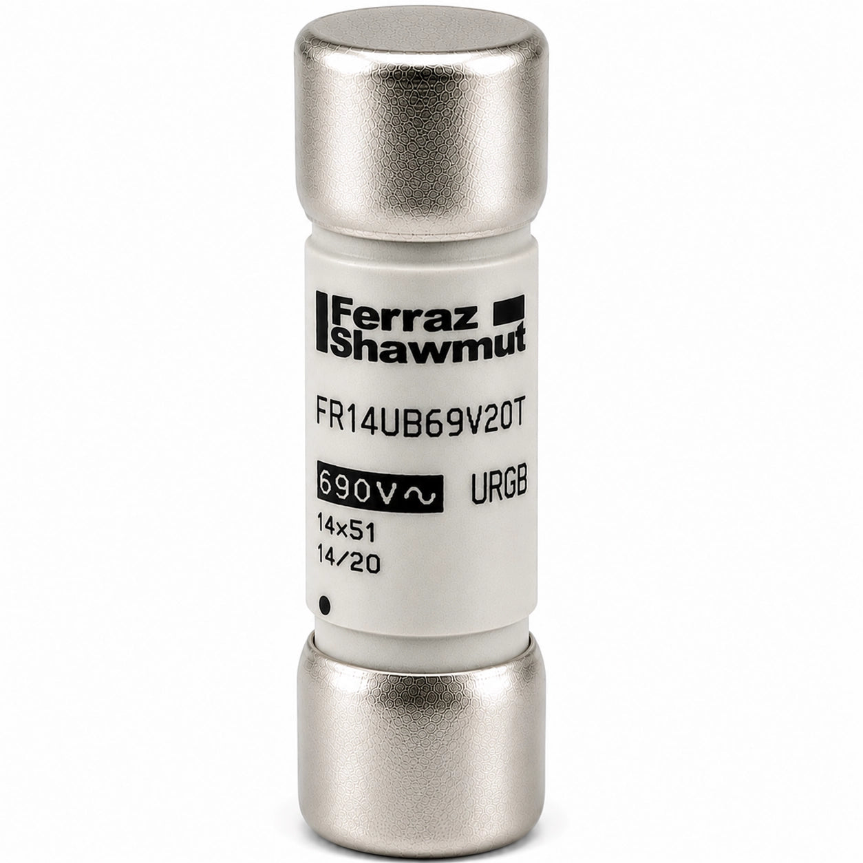 Ferraz Shawmut FR14UB69V20T H078046 Semiconductor Fuse, 20 A, Trip Indicator