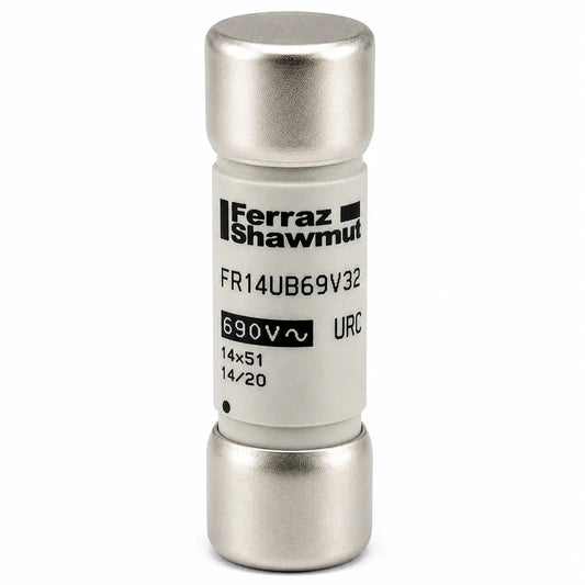 Ferraz Shawmut FR14UB69V32 A078039 Semiconductor Fuse, 32 A, 690 VAC