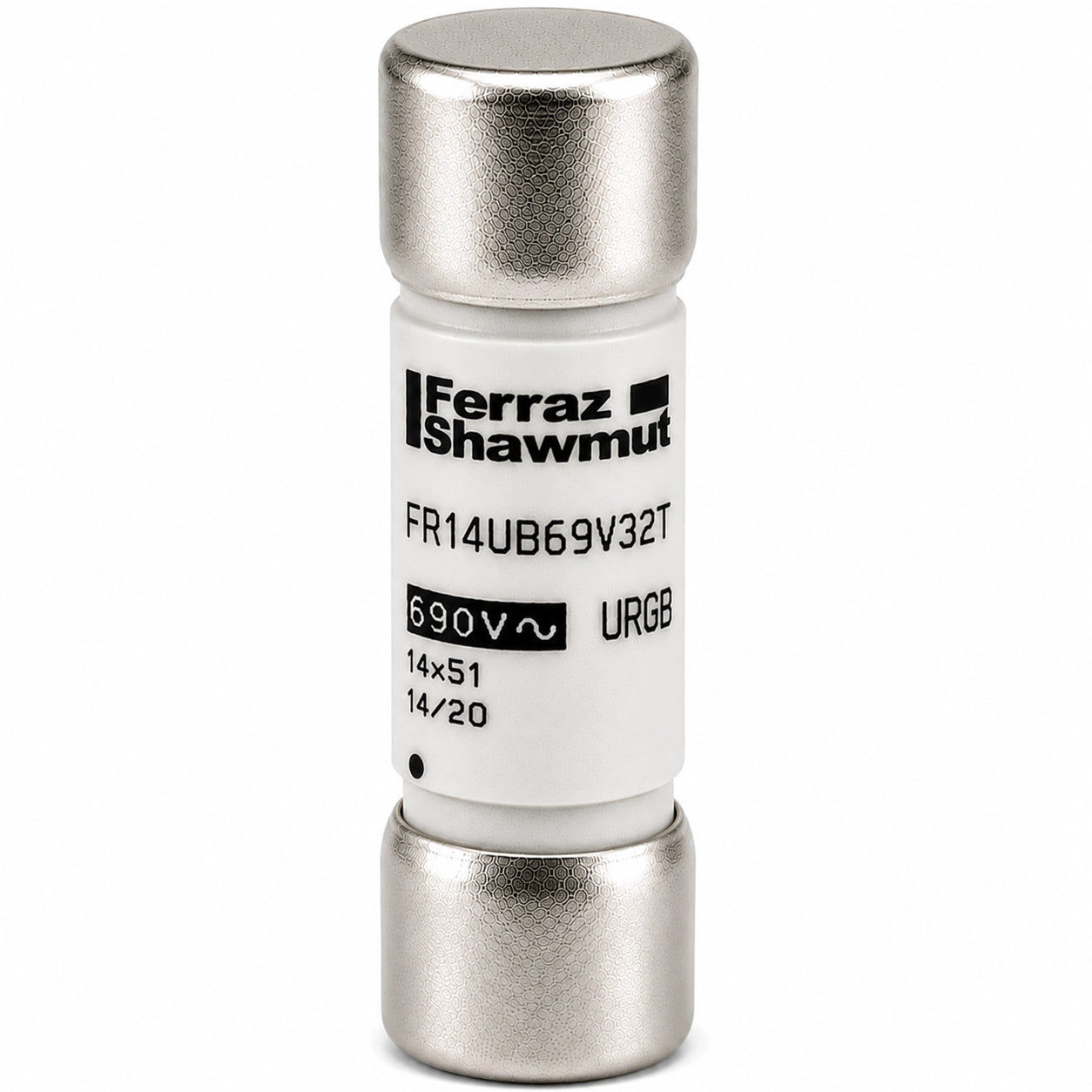 Ferraz Shawmut FR14UB69V32T K078048 Semiconductor Fuse, 32 A, Trip Indicator